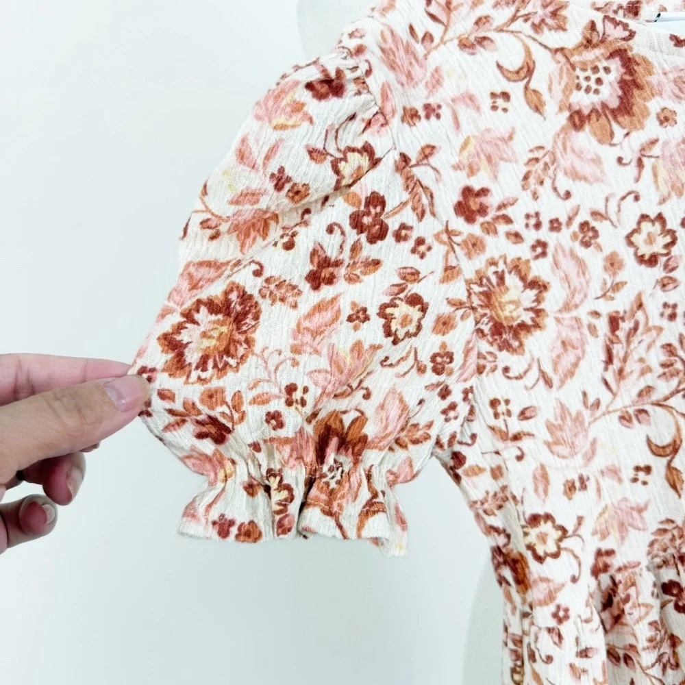 Nicole Miller Tan 2 pieces Jacket and Floral Dress